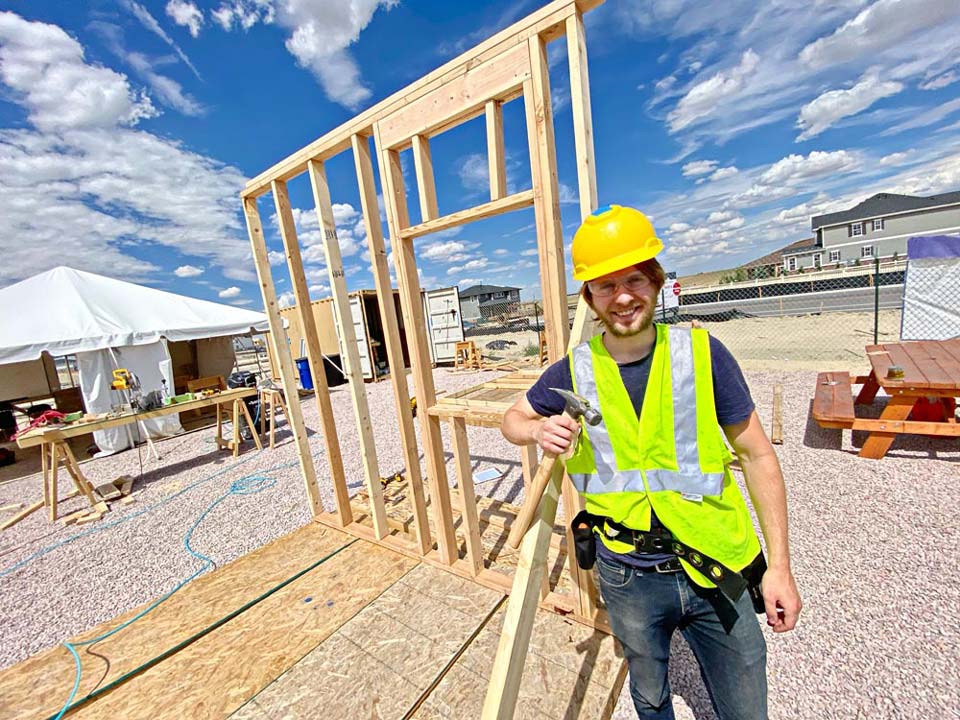 Student at a Construction bootcamp in Denver
