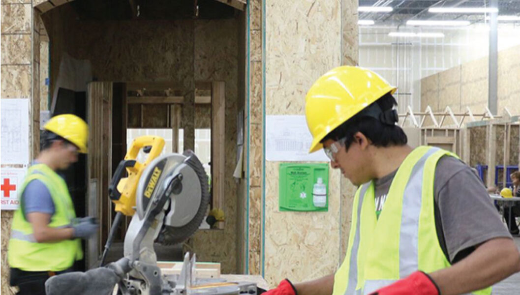 Construction students