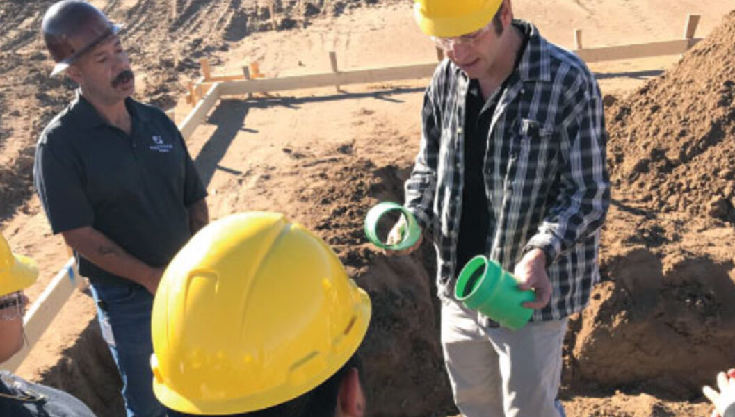 Teaching plumbing skills