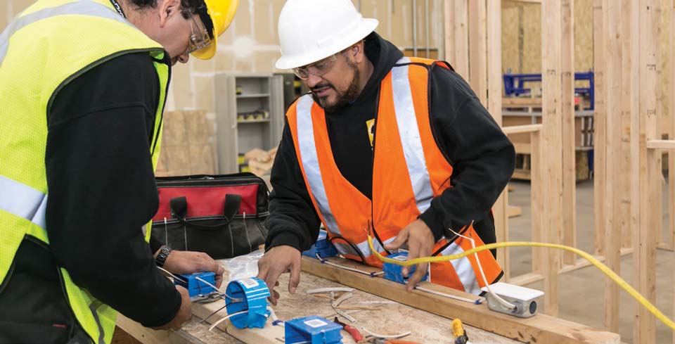 Basics in electrical construction students
