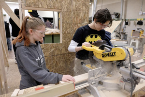 Women in construction class