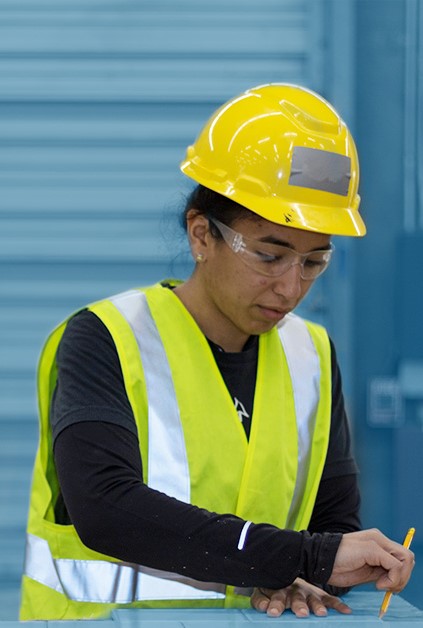 Student at a Construction bootcamp in Denver