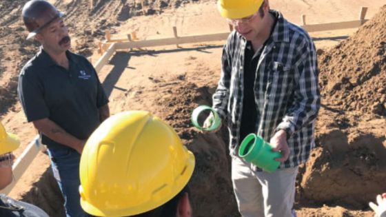 Teaching plumbing skills